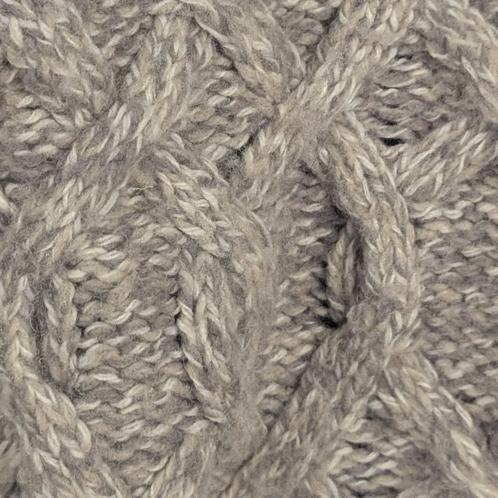 M Mens Banana Republic Italian Yarn Cable Knit Shawl Cardigan Gray Oatmeal